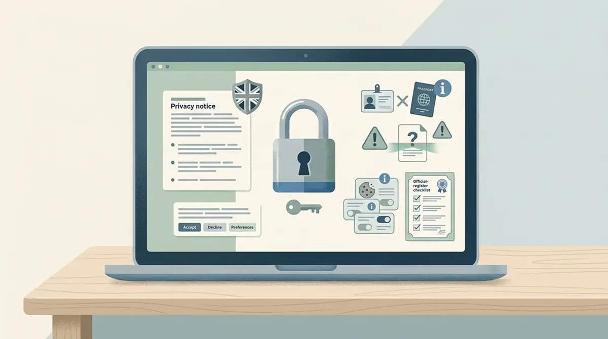 A neutral privacy and account-security checklist for an online gambling account